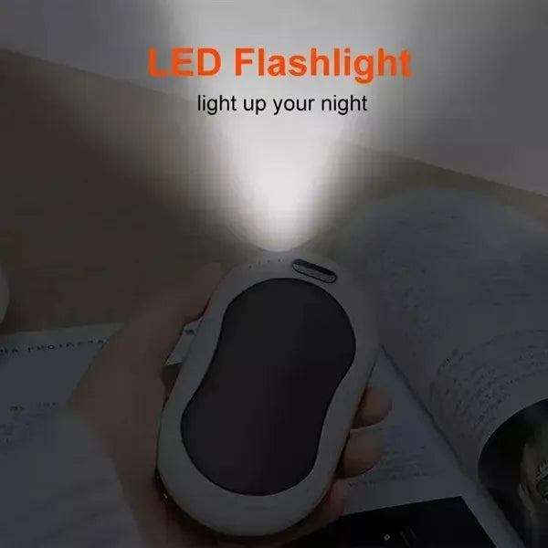 Mini Hand Warmer Power Bank With Flashlight