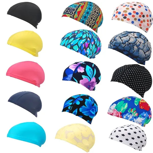 OEM Various Color Lycra Spandex Swimming Cap