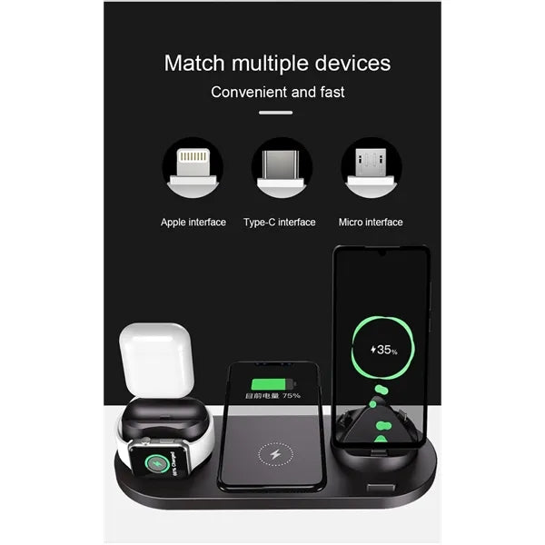 6 In 1 Wireless Charger 15W