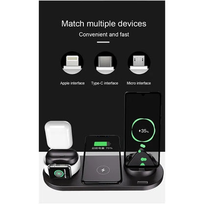 6 In 1 Wireless Charger 15W
