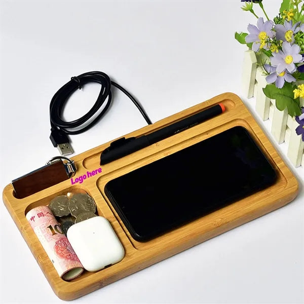 Wood Wireless Charging Station