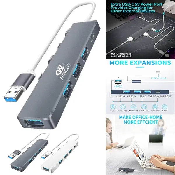 Type-C Quad-Port Docking Station