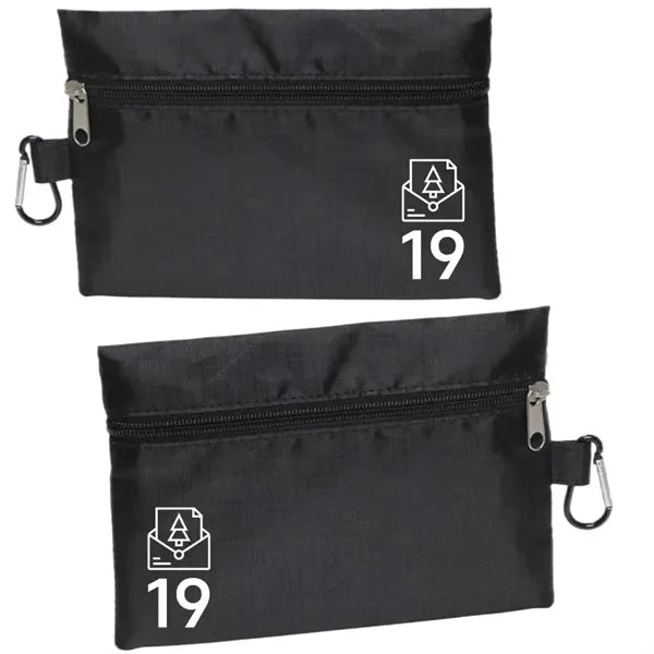 Utility Zippered Bag with Carabiner
