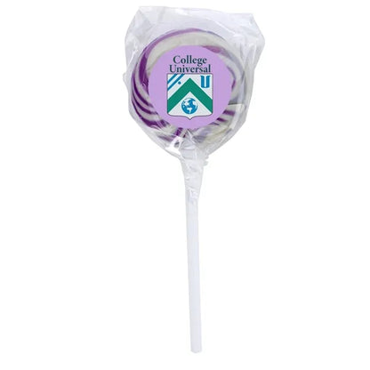 Swirl Lollipop with Round Label
