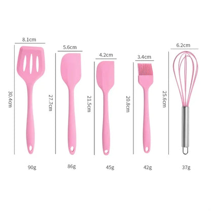 5 Pcs Kitchen Silicone Utensils Set
