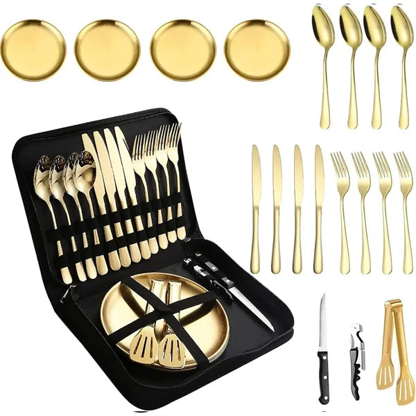 24 Pcs Silverware Set