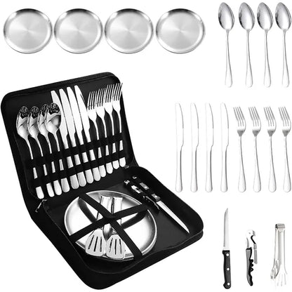 24 Pcs Silverware Set