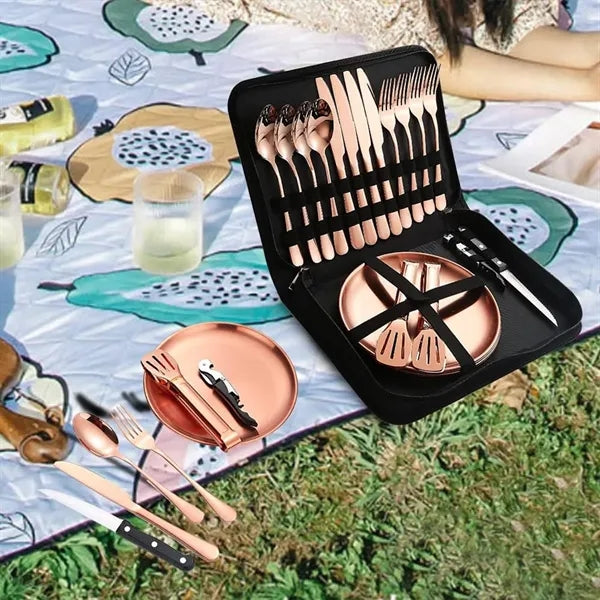24 Pcs Silverware Set