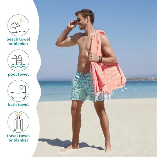 Turkish Beach Towel Oversized 38''x71''