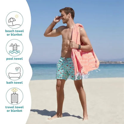 Turkish Beach Towel Oversized 38''x71''