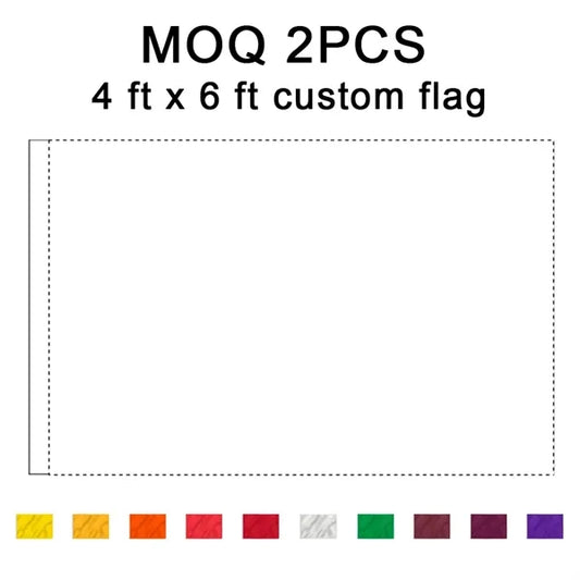 4' x 6' Custom Double-sided Digital Printed Flag