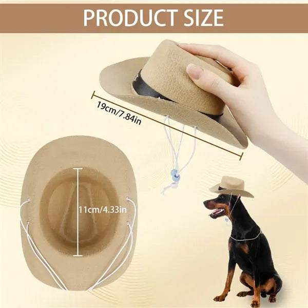 Pet Formal Top Cowboy Mexico Sombrero Hat