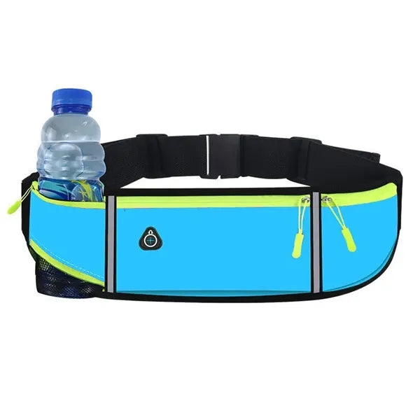 Hands Free Waterproof Sports Waist Bag With Bottle Holder