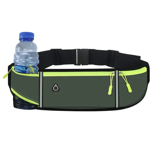 Hands Free Waterproof Sports Waist Bag With Bottle Holder
