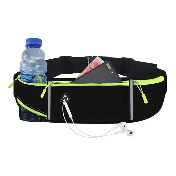 Hands Free Waterproof Sports Waist Bag With Bottle Holder