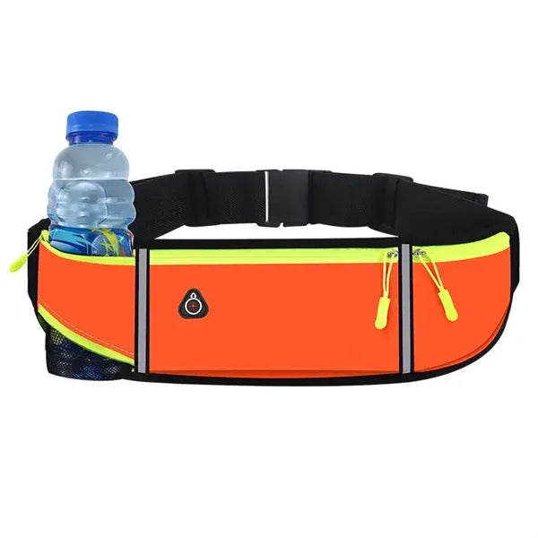 Hands Free Waterproof Sports Waist Bag With Bottle Holder