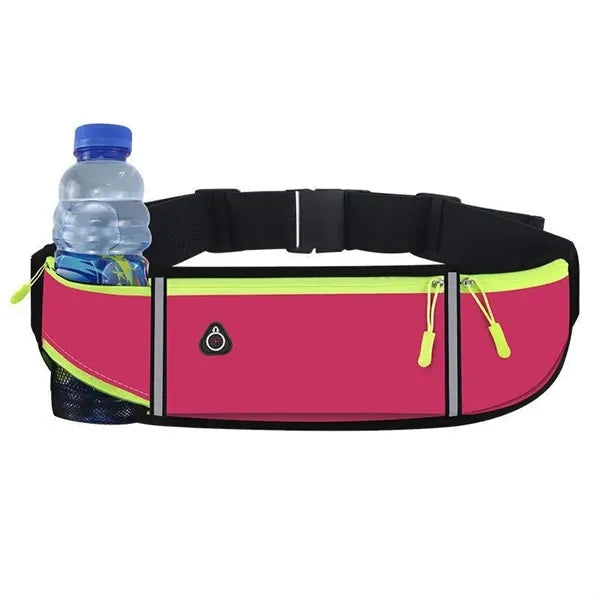 Hands Free Waterproof Sports Waist Bag With Bottle Holder