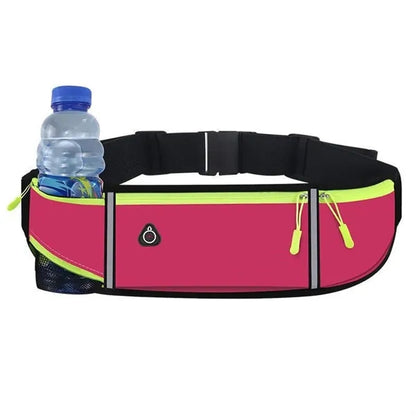 Hands Free Waterproof Sports Waist Bag With Bottle Holder