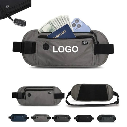 RFID Blocking Travel Hidden Money Belt Running Waist Bag