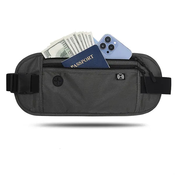 RFID Blocking Travel Hidden Money Belt Running Waist Bag