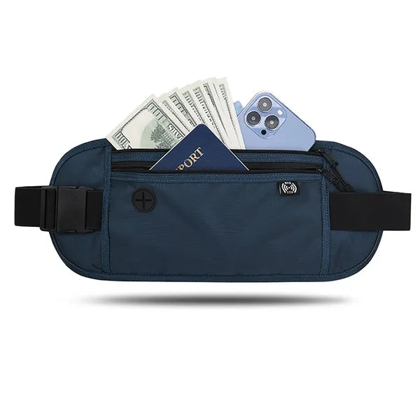 RFID Blocking Travel Hidden Money Belt Running Waist Bag