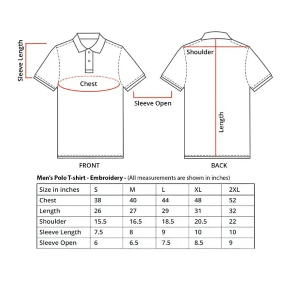 Custom Polo Shirt - Embroidered