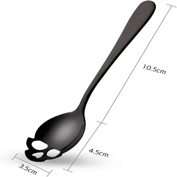 Stainless Steel Skull Sugar Spoon