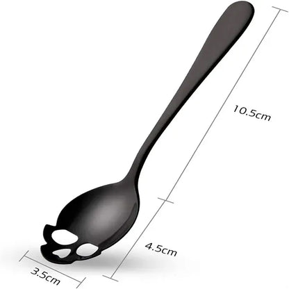 Stainless Steel Skull Sugar Spoon