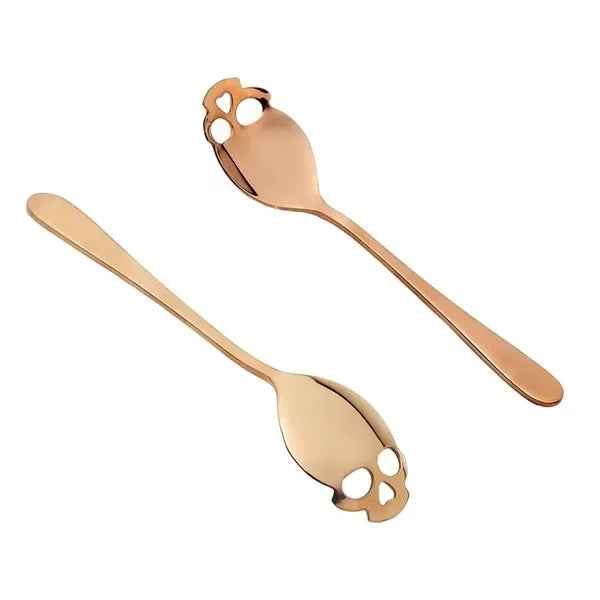 Stainless Steel Skull Sugar Spoon