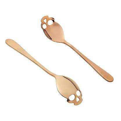 Stainless Steel Skull Sugar Spoon