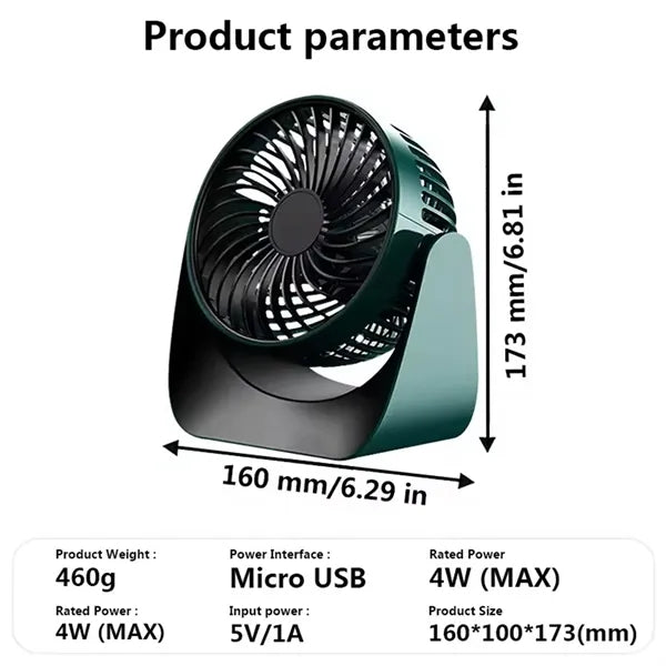 Portable Desktop Cooling Fan