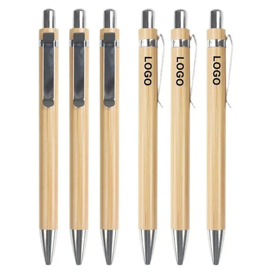 Bamboo Retractable Ballpoint Pen