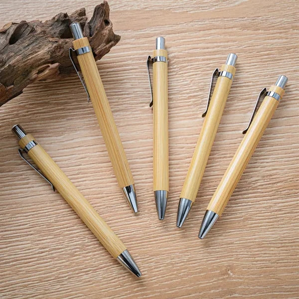 Bamboo Retractable Ballpoint Pen
