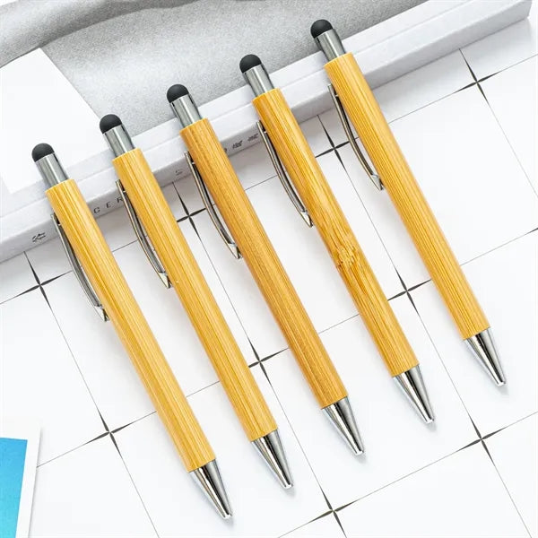 Wood Stylus Ballpoint Pen