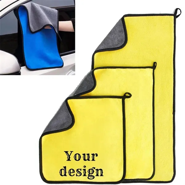 ultra absorption soft Double-side plush car drying towel