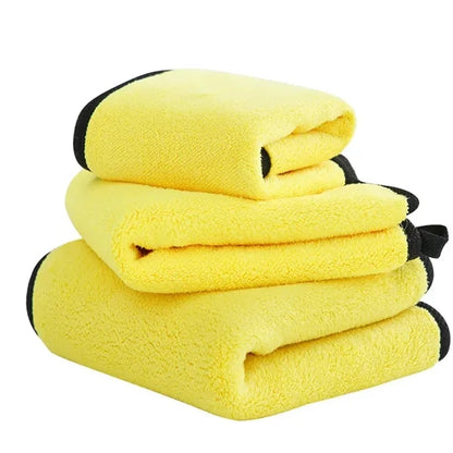 ultra absorption soft Double-side plush car drying towel