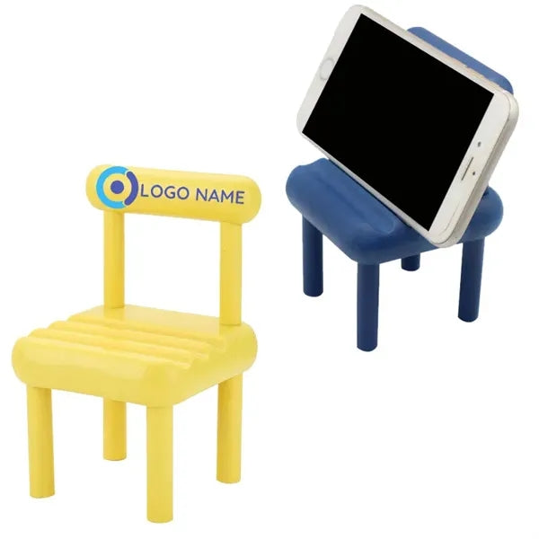 Desktop cute plastic Mini chair phone stand
