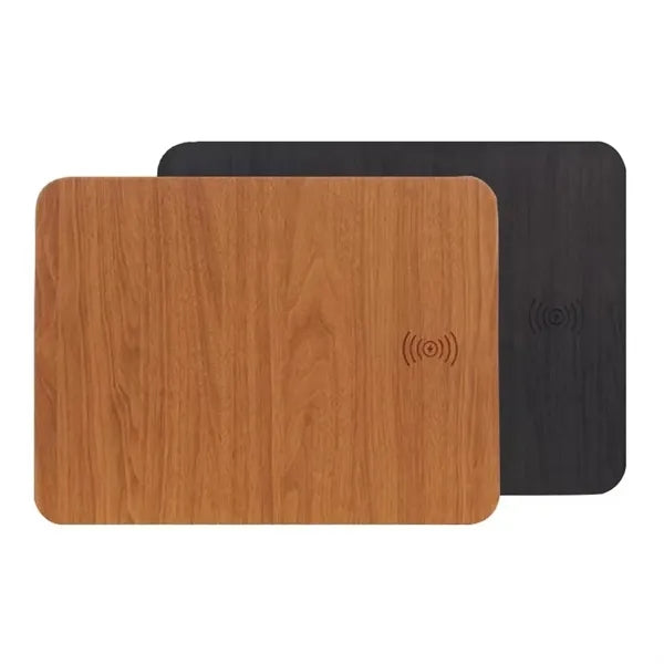 Wood Grain Mouse Pad Charger