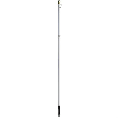 8' Silver Aluminum Display Pole