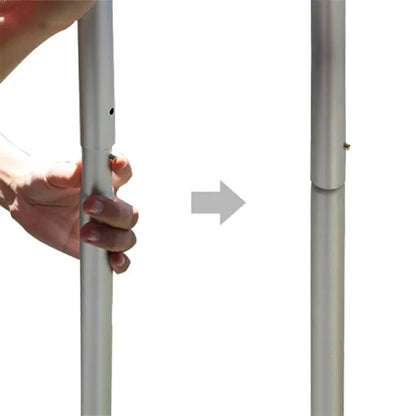 10' Silver Aluminum Display Pole