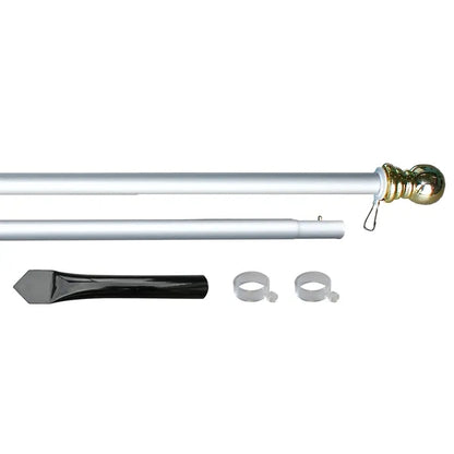 10' Silver Aluminum Display Pole