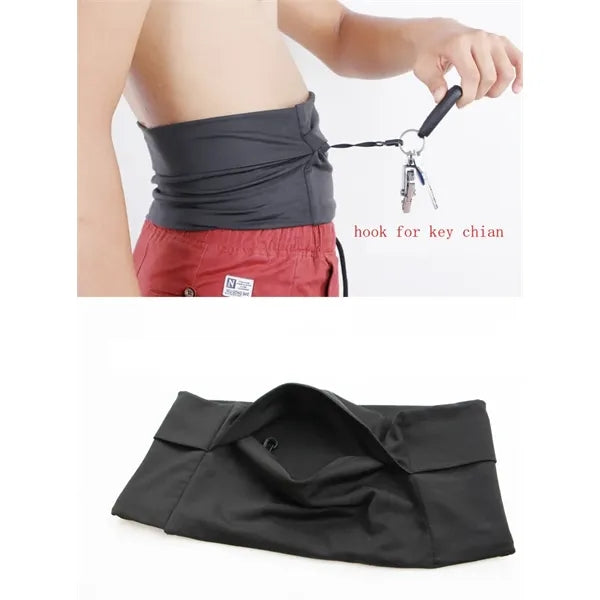 Running Belt Travel Money Fanny Waist Pack 3 Big Pockets