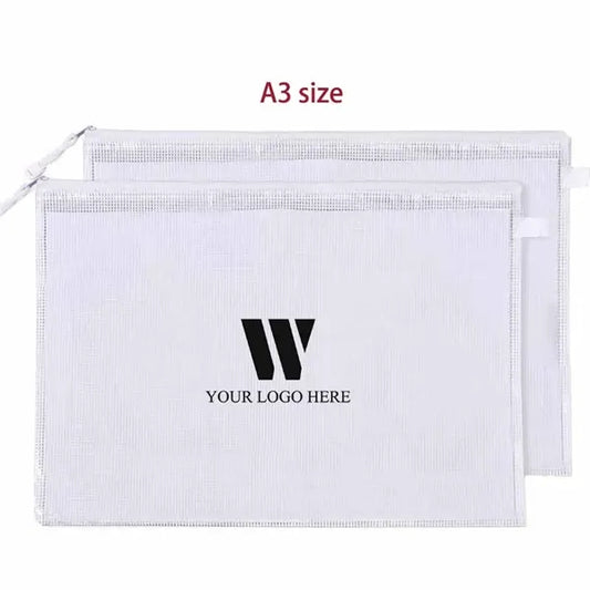A3 Size Large Mesh Zipper Pouch