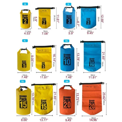 Floating Waterproof Dry Bag Backpack 10L