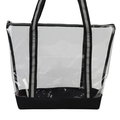 Soft TPU Clear Jumbo Zippered Tote Bag