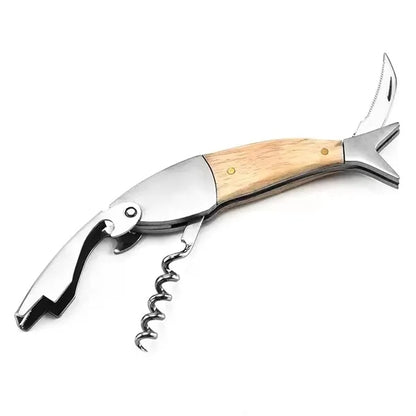 Lightwood Fish Shape Corkscrew