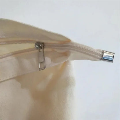 Zippered Canvas Tote Bag