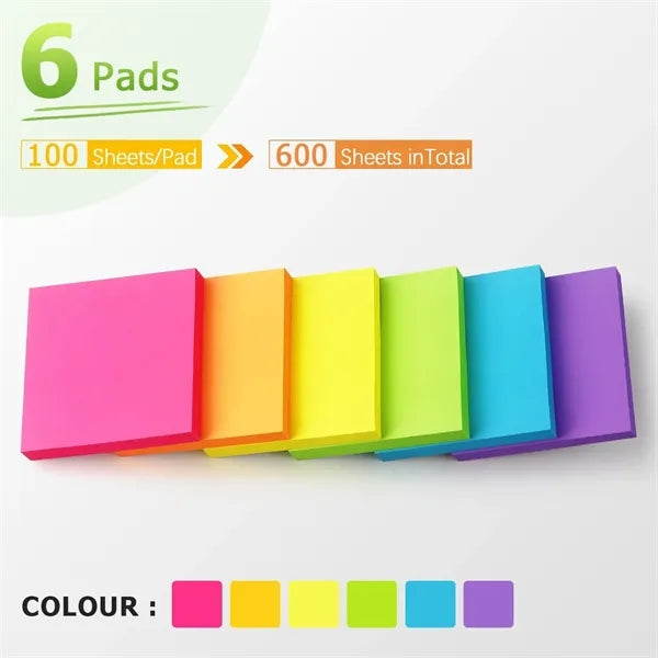 Sticky Notes 3x3 inch Self-Stick Pads 100 sheets Customize