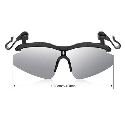 Outdoor Polarized Sunglasses Can Be Clipped on the Hat Cap