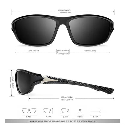 Polarized Sports Sunglasses For Men With Glasses Retainer-An